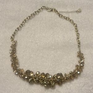 Gold plated beaded necklace